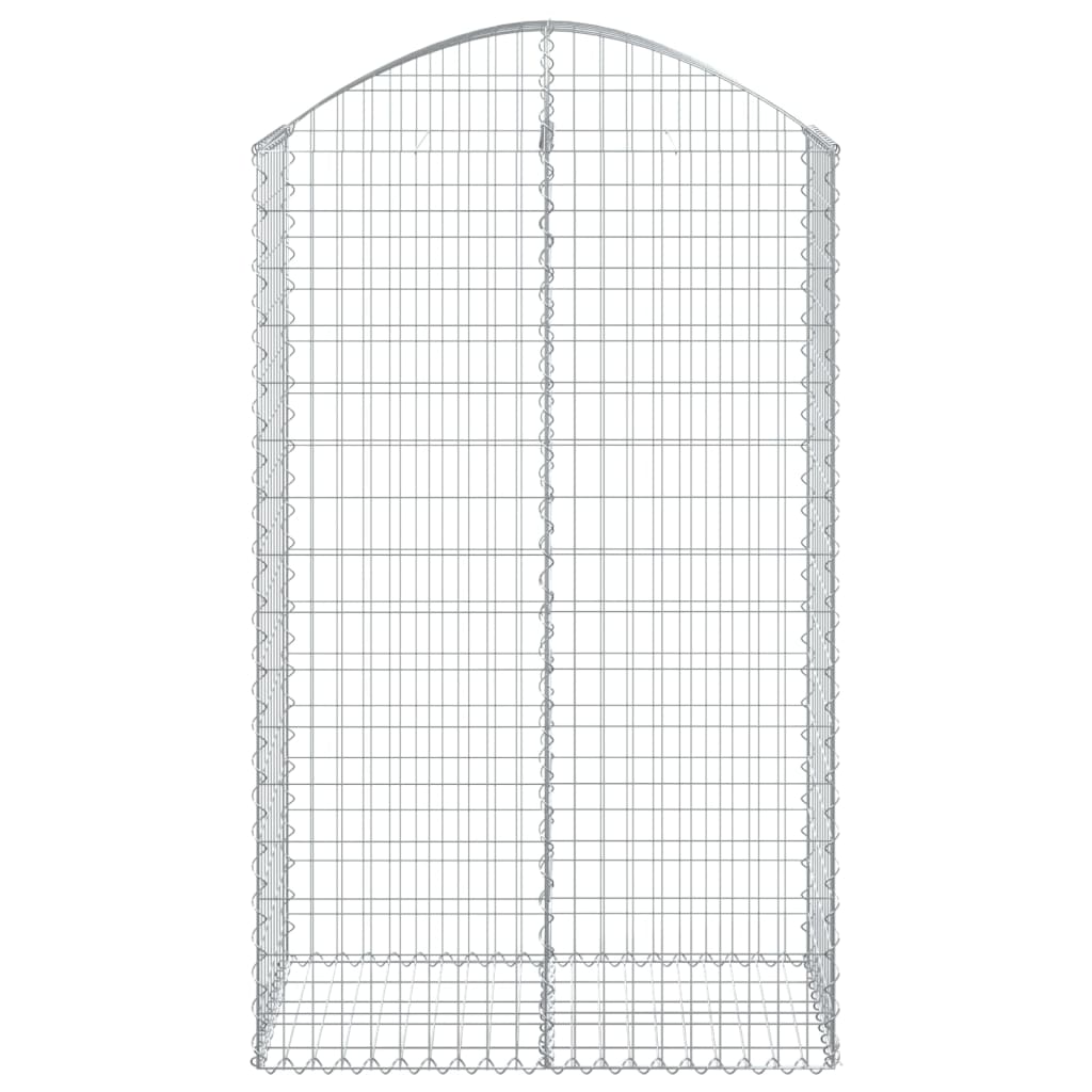 Vidaxl Schanskorf Gewölbe 100x50x160 180 cm verzinktes Eisen