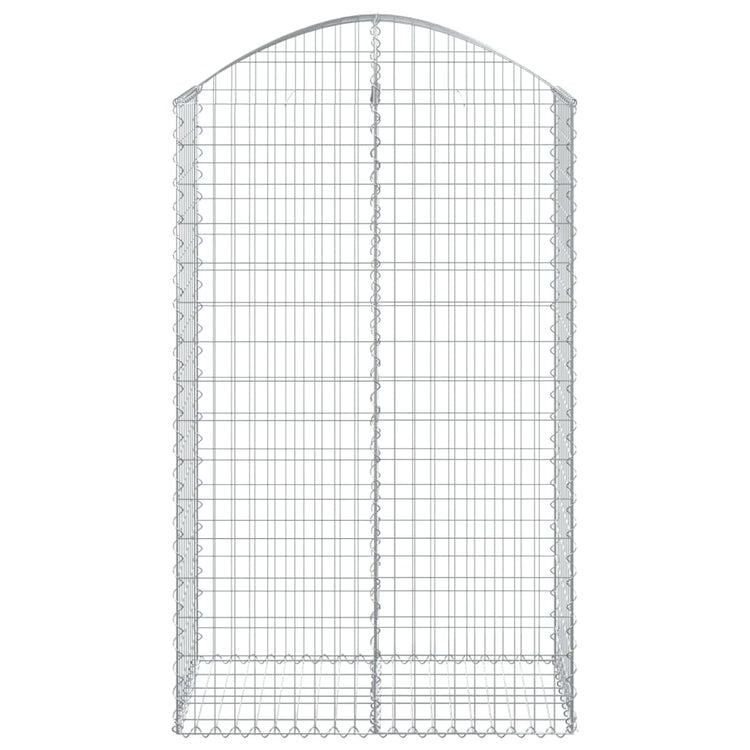 Vidaxl Schanskorf Gewölbe 100x50x160 180 cm verzinktes Eisen
