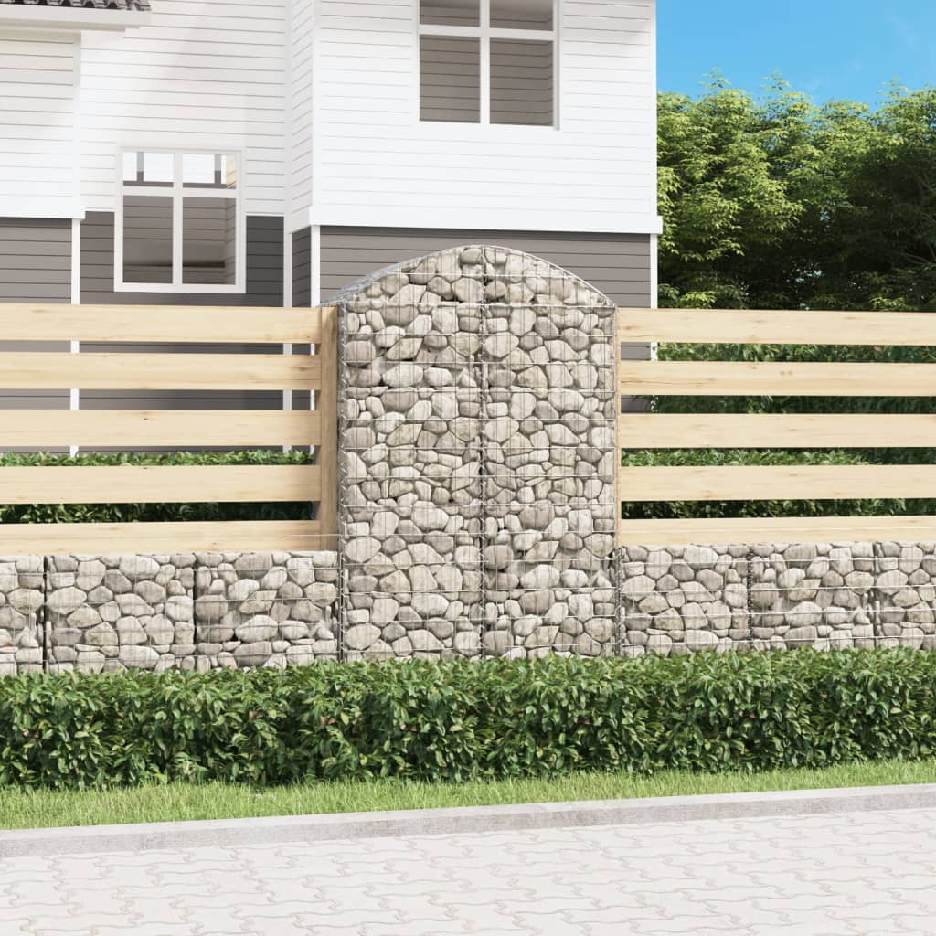 Vidaxl Schanskorf Gewölbe 100x50x160 180 cm verzinktes Eisen