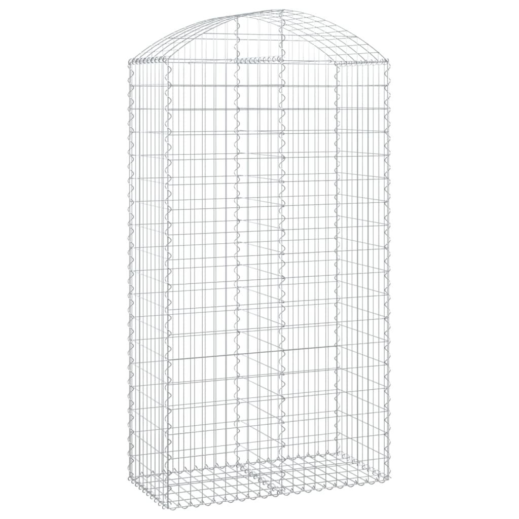 Vidaxl Schanskorf Gewölbe 100x50x180 200 cm verzinktes Eisen