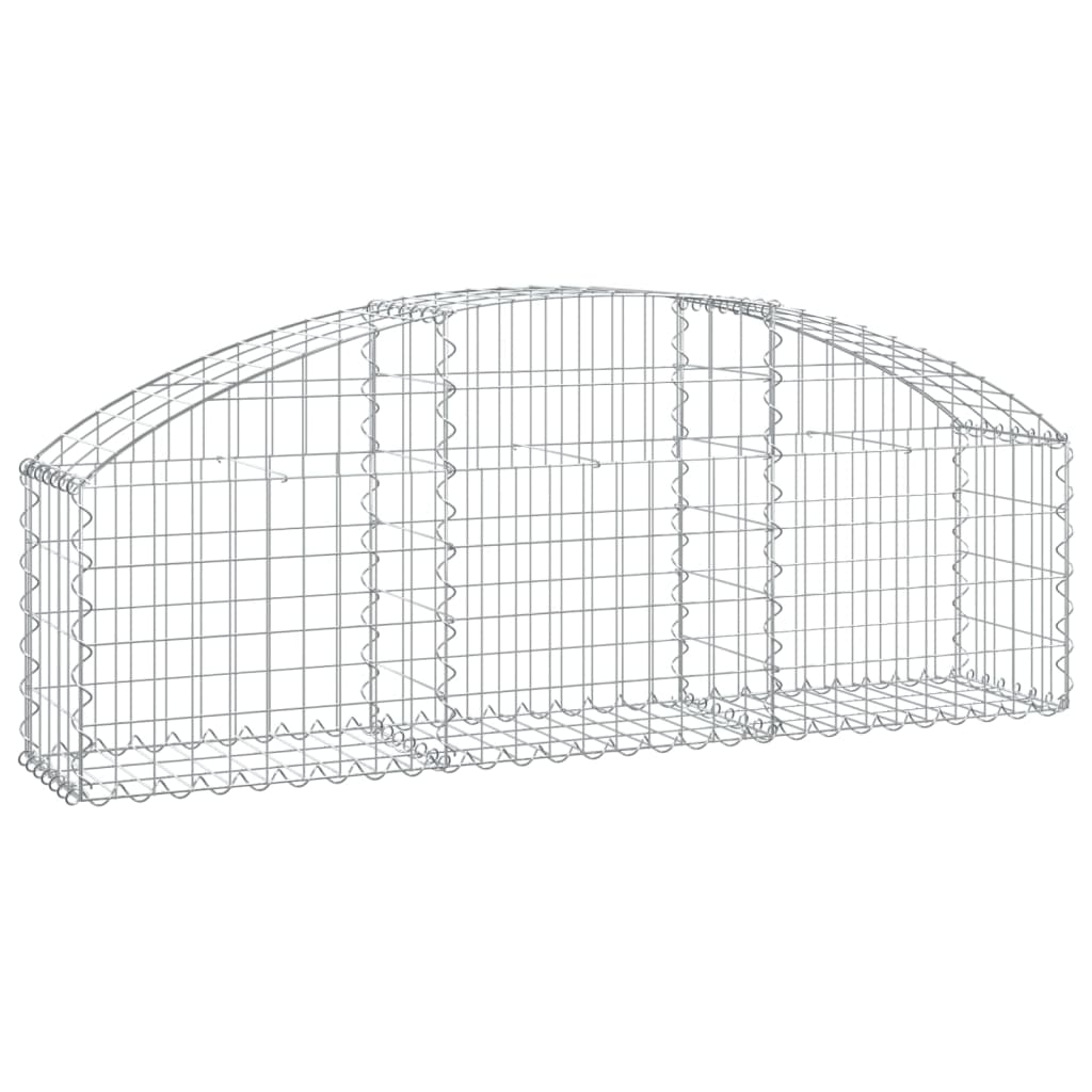 Vidaxl Schanskorf Gewölbe 150 x 30 x 40 60 cm verzinktes Eisen