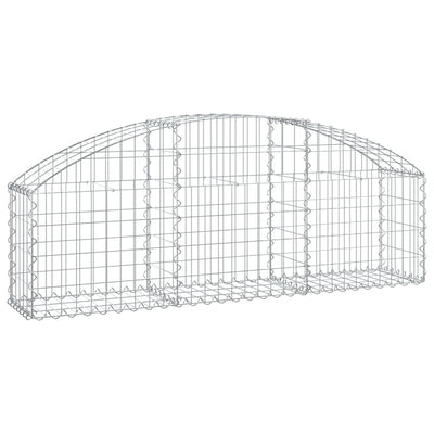 Vidaxl Schanskorf Gewölbe 150 x 30 x 40 60 cm verzinktes Eisen