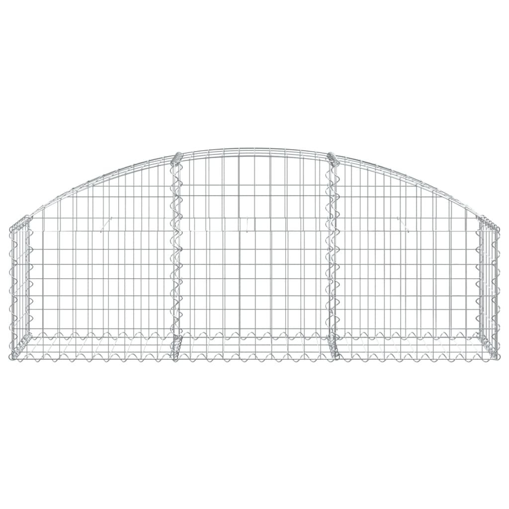 Vidaxl Schanskorf Gewölbe 150 x 30 x 40 60 cm verzinktes Eisen
