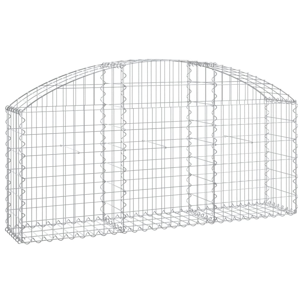 Vidaxl Schanskorf Gewölbe 150 x 30 x 60 cm verzinktes Eisen