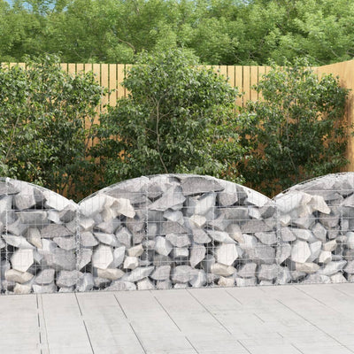 Vidaxl Schanskorf Gewölbe 150 x 30 x 60 cm verzinktes Eisen