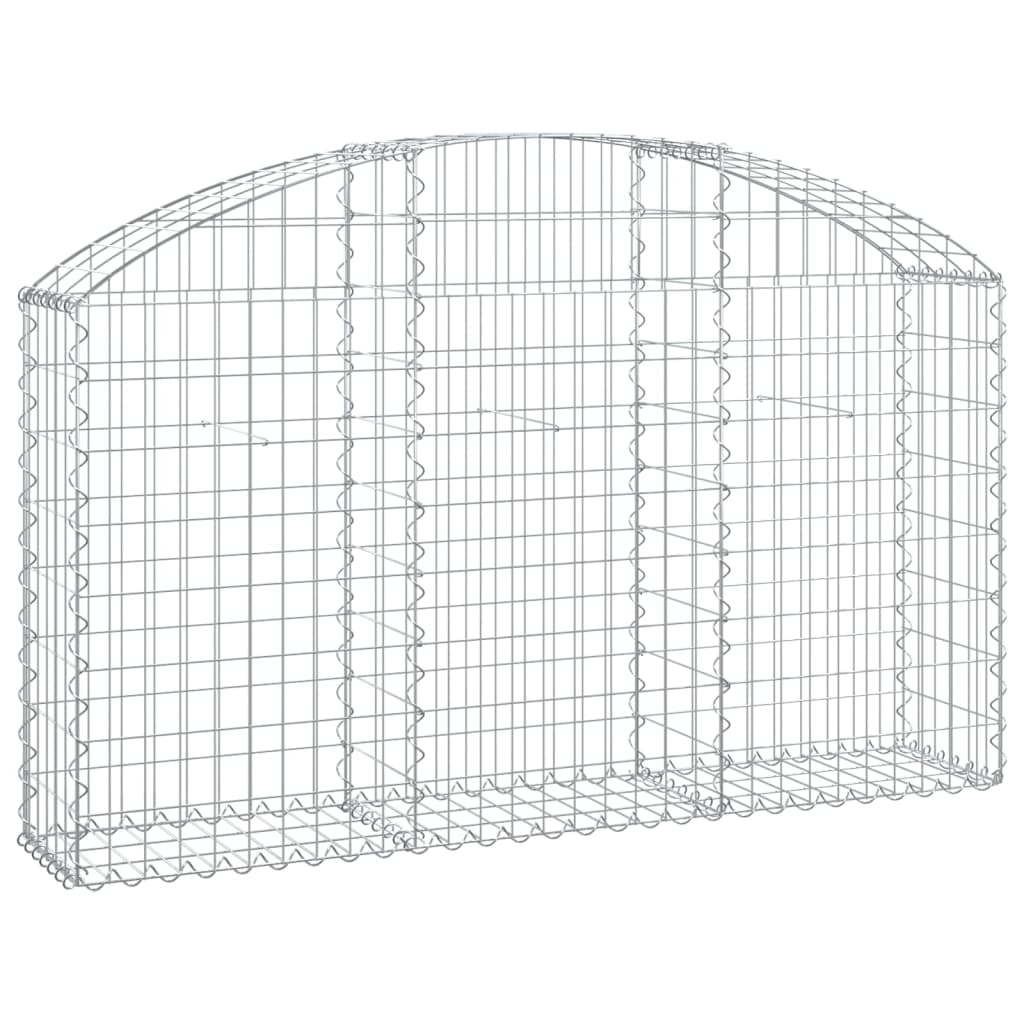 Vidaxl Schanskorf Gewölbe 150 x 30 x 80 100 cm verzinktes Eisen