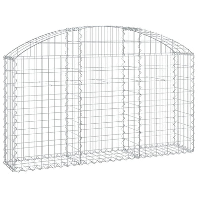 Vidaxl Schanskorf Gewölbe 150 x 30 x 80 100 cm verzinktes Eisen