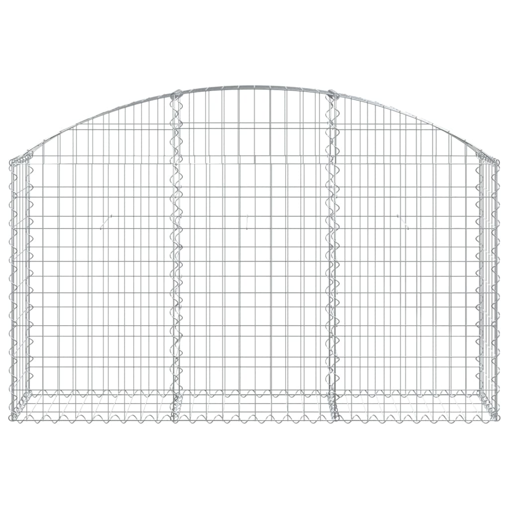 Vidaxl Schanskorf Gewölbe 150 x 30 x 80 100 cm verzinktes Eisen