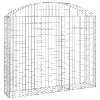 Vidaxl Schanskorf Gewölbe 150 x 30 x 150 cm verzinktes Eisen