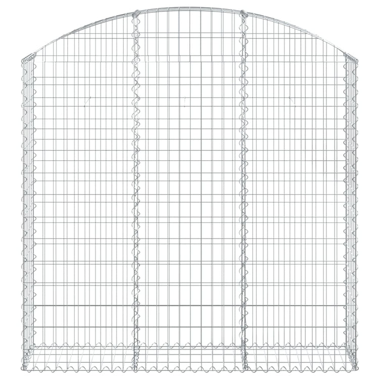 Vidaxl Schanskorf Gewölbe 150 x 30 x 140 160 cm verzinktes Eisen