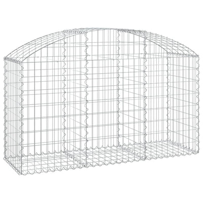 Vidaxl Schanskorf Gewölbe 150 x 50 x 80 100 cm verzinktes Eisen