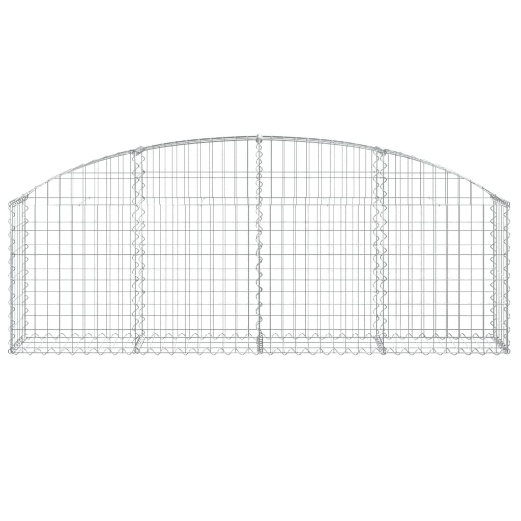 Vidaxl Schanskorf Gewölbe 200x30x60 80 cm verzinktes Eisen