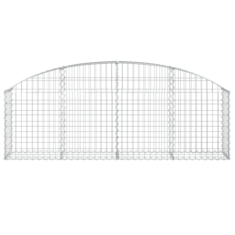 Vidaxl Schanskorf Gewölbe 200x30x60 80 cm verzinktes Eisen