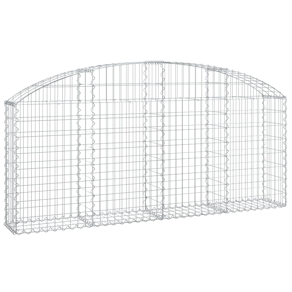 Vidaxl Schanskorf Gewölbe 200x30x80 100 cm verzinktes Eisen