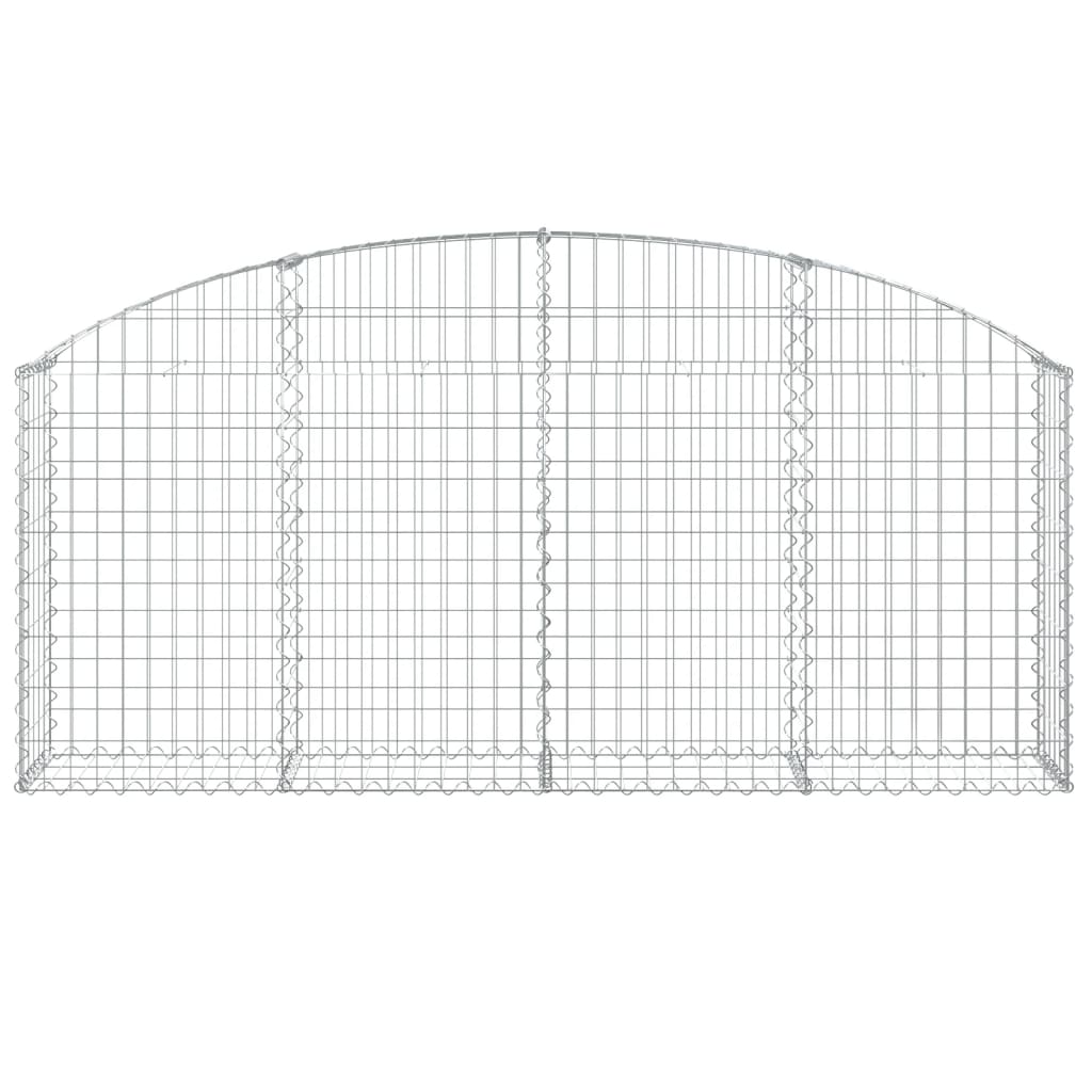 Vidaxl Schanskorf Gewölbe 200x30x80 100 cm verzinktes Eisen