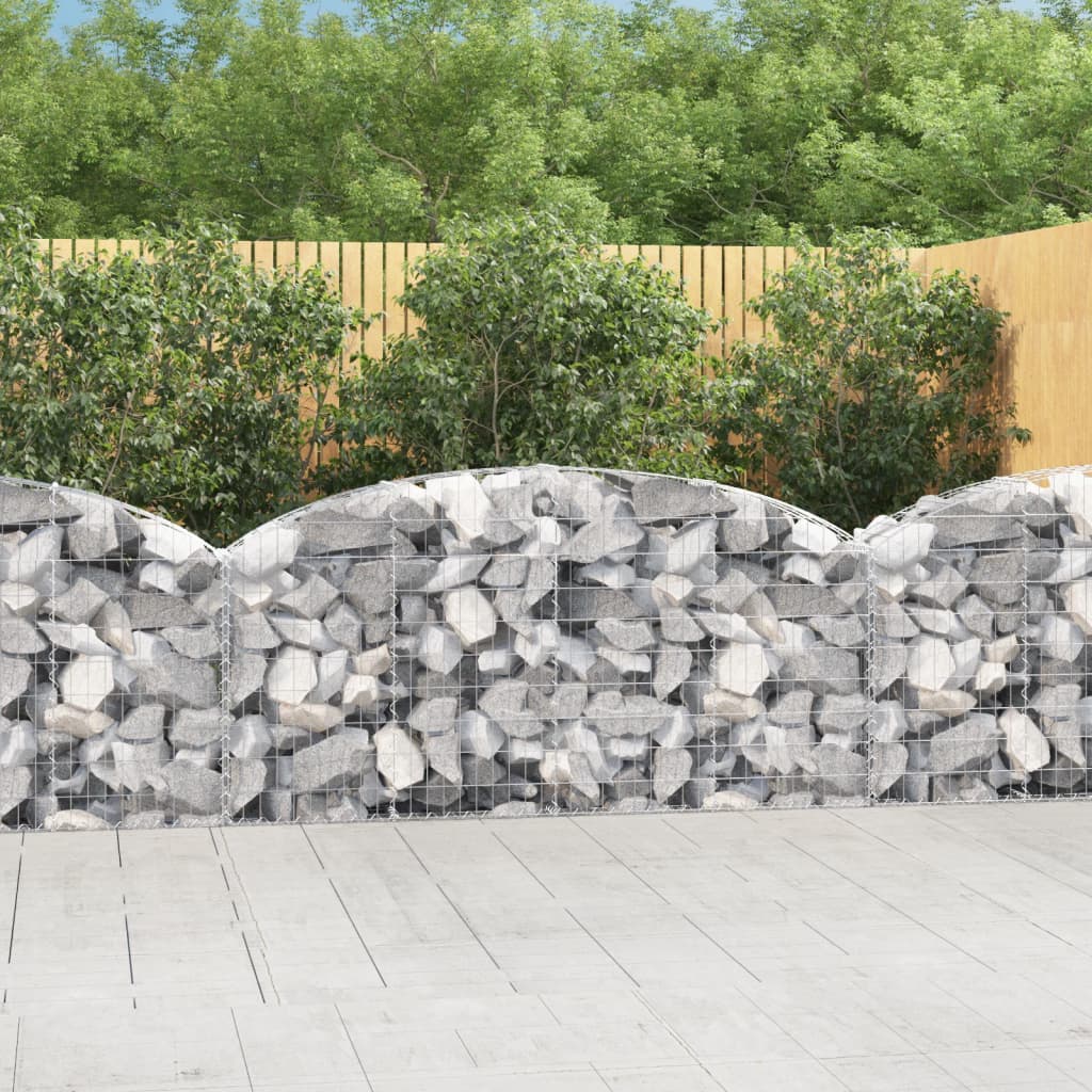 Vidaxl Schanskorf Gewölbe 200x30x80 100 cm verzinktes Eisen