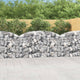 Vidaxl Schanskorf Gewölbe 200x30x100 120 cm verzinktes Eisen