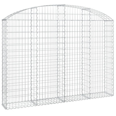 Vidaxl Schanskorf Gewölbe 200x30x140 160 cm verzinktes Eisen