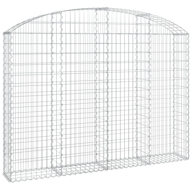 Vidaxl Schanskorf Gewölbe 200x30x140 160 cm verzinktes Eisen