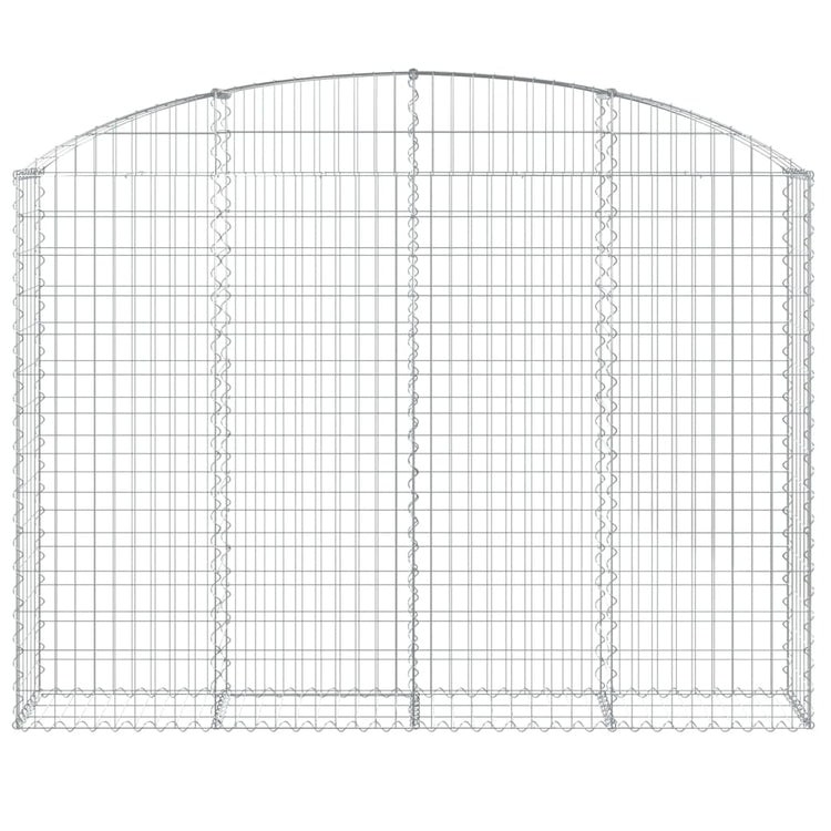 Vidaxl Schanskorf Gewölbe 200x30x140 160 cm verzinktes Eisen