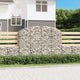 Vidaxl Schanskorf Gewölbe 200x30x140 160 cm verzinktes Eisen