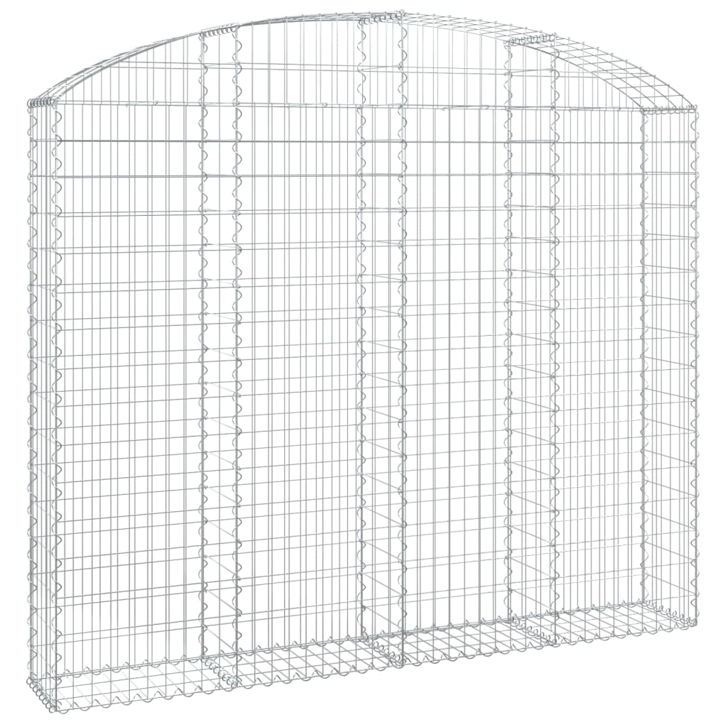 Vidaxl Schanskorf Gewölbe 200x30x160 180 cm verzinktes Eisen