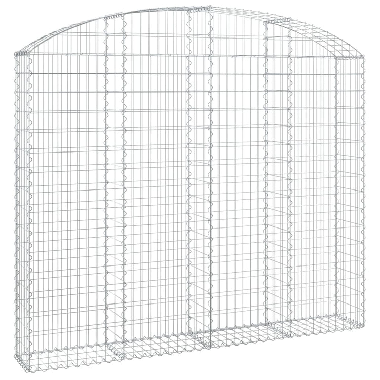 Vidaxl Schanskorf Gewölbe 200x30x160 180 cm verzinktes Eisen