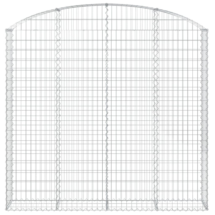 Vidaxl Schanskorf Gewölbe 200x30x180 200 cm verzinktes Eisen