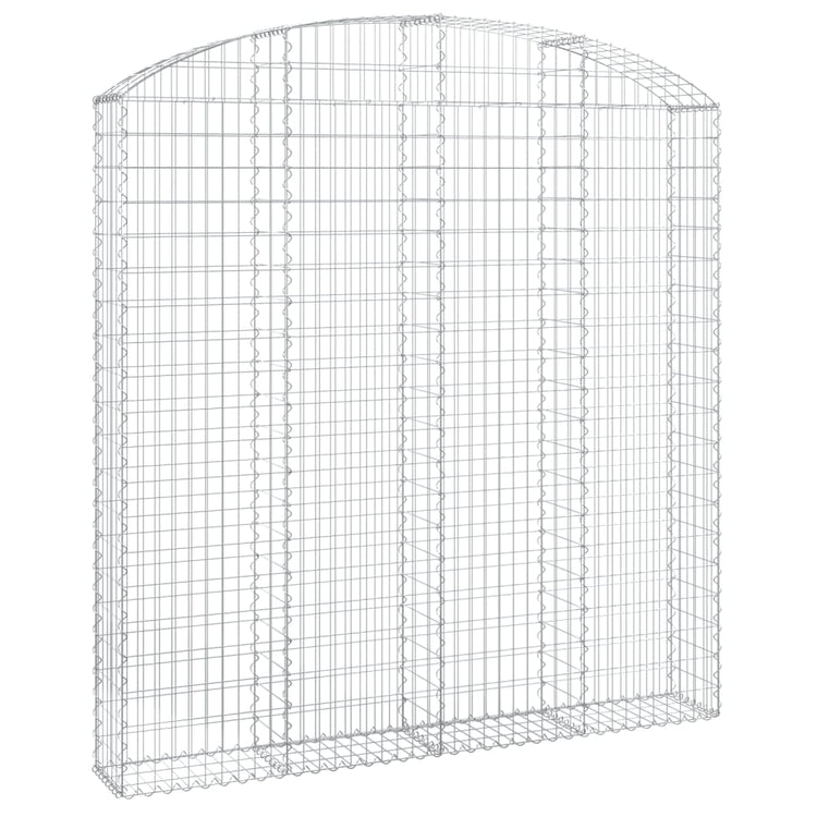 Vidaxl Schanskorf Gewölbe 200x30x200 220 cm verzinktes Eisen