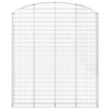Vidaxl Schanskorf Gewölbe 200x30x220 240 cm verzinktes Eisen