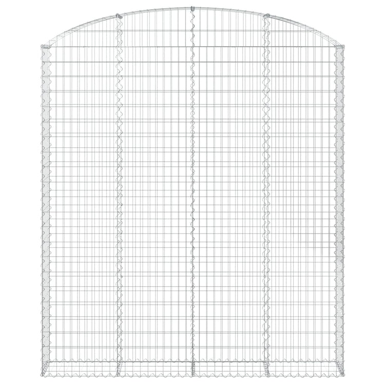 Vidaxl Schanskorf Gewölbe 200x30x220 240 cm verzinktes Eisen