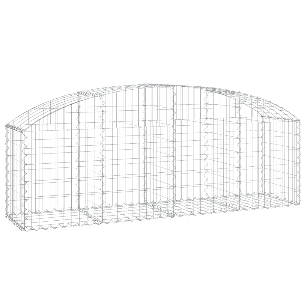 Vidaxl Schanskorf Gewölbe 200x50x60 80 cm verzinktes Eisen