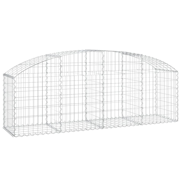 Vidaxl Schanskorf Gewölbe 200x50x60 80 cm verzinktes Eisen