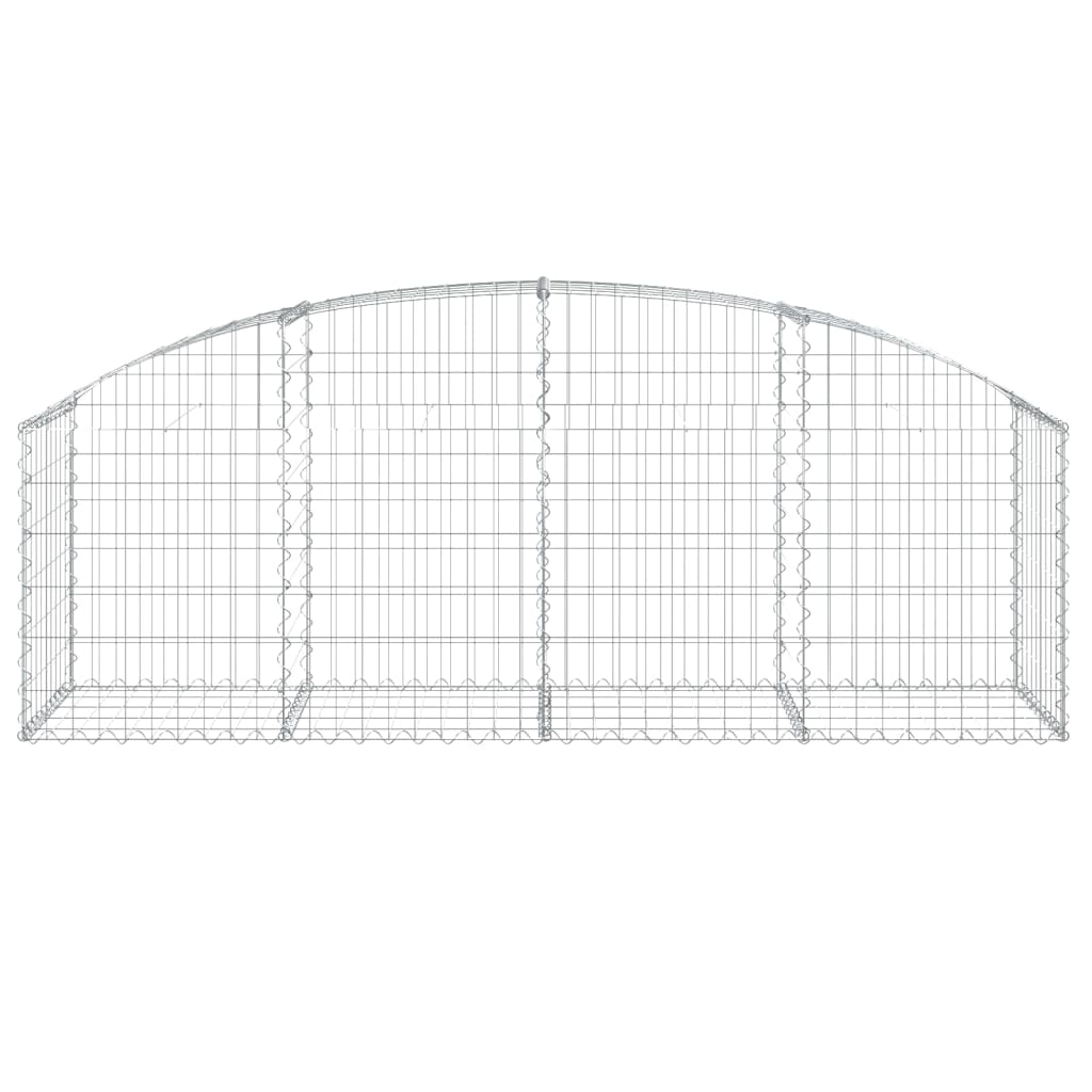 Vidaxl Schanskorf Gewölbe 200x50x60 80 cm verzinktes Eisen