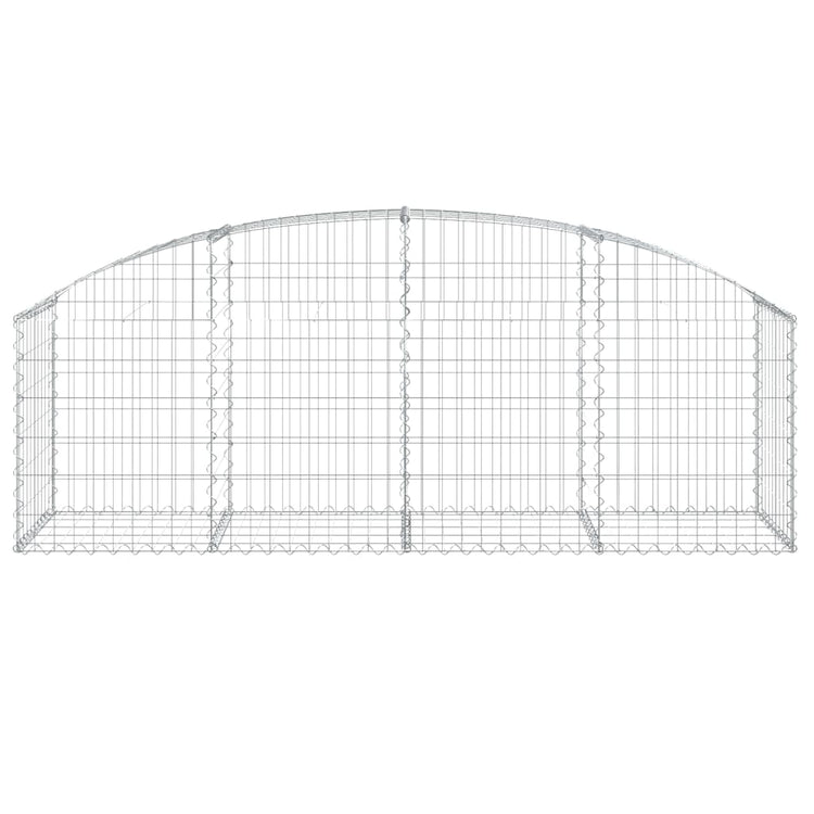Vidaxl Schanskorf Gewölbe 200x50x60 80 cm verzinktes Eisen