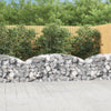 Vidaxl Schanskorf Gewölbe 200x50x60 80 cm verzinktes Eisen