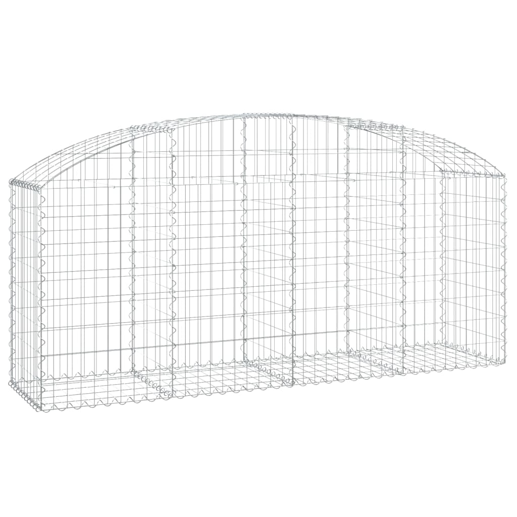 Vidaxl Schanskorf Gewölbe 200x50x80 100 cm verzinktes Eisen