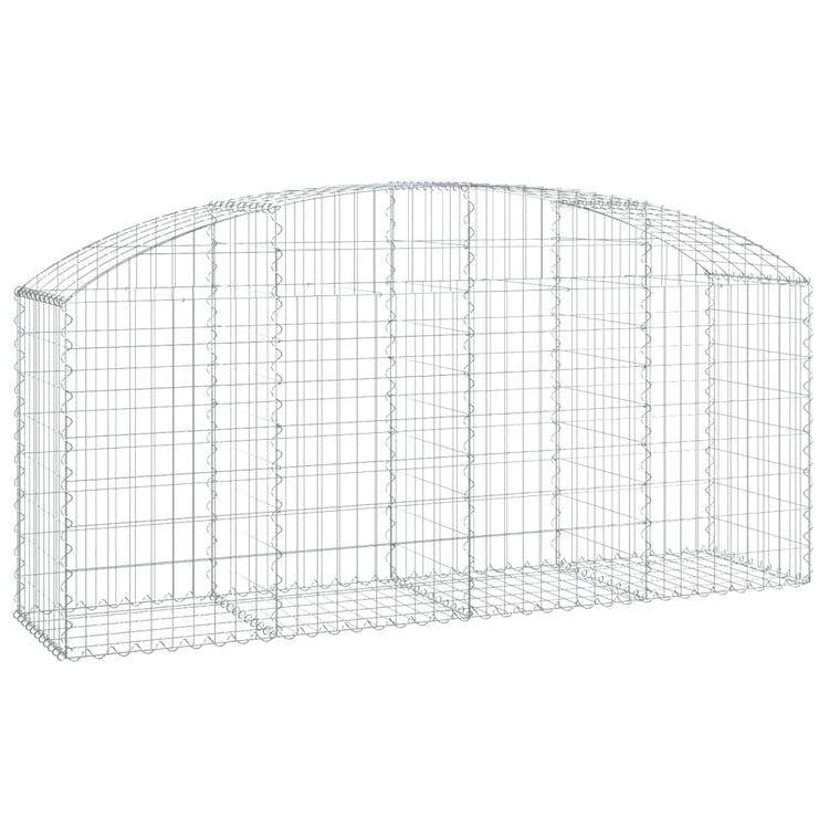 Vidaxl Schanskorf Gewölbe 200x50x80 100 cm verzinktes Eisen