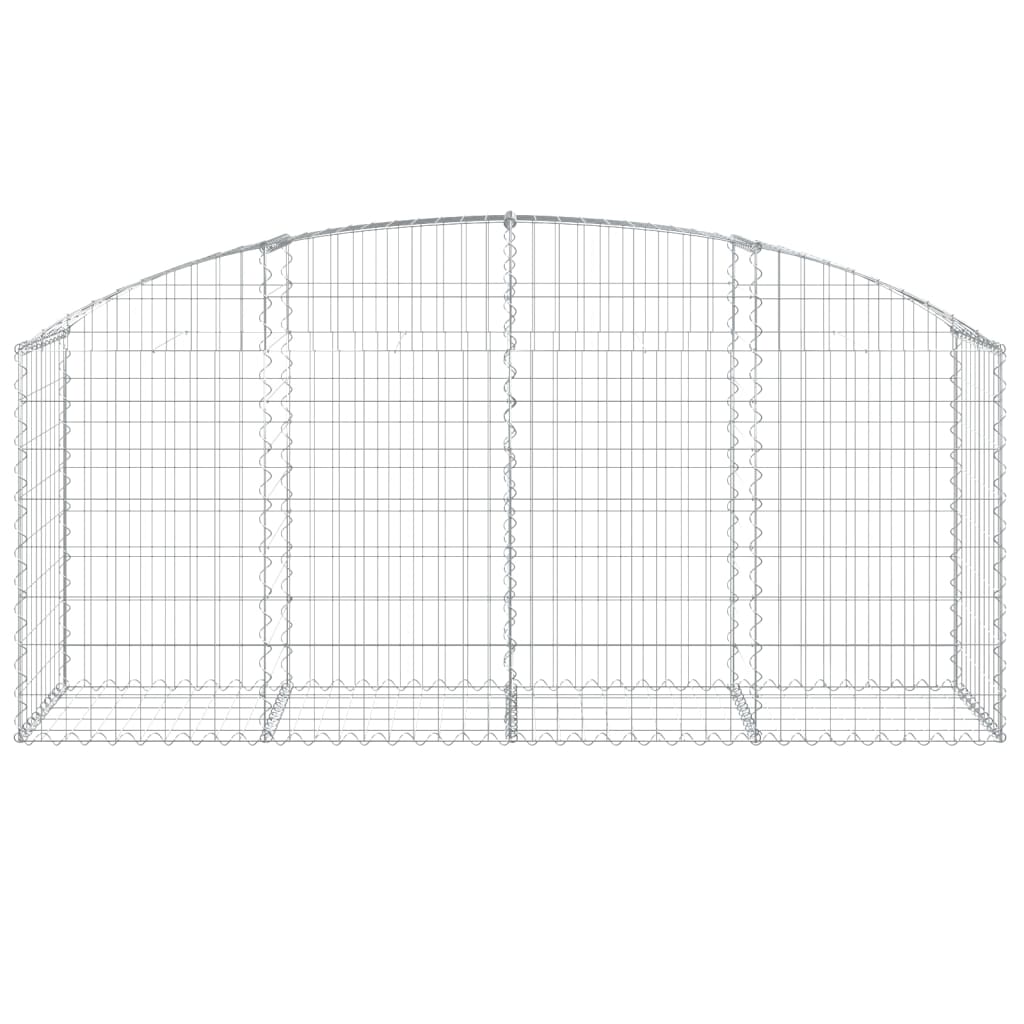Vidaxl Schanskorf Gewölbe 200x50x80 100 cm verzinktes Eisen