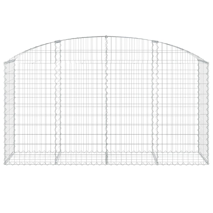 Vidaxl Schanskorf Gewölbe 200x50x100 120 cm verzinktes Eisen