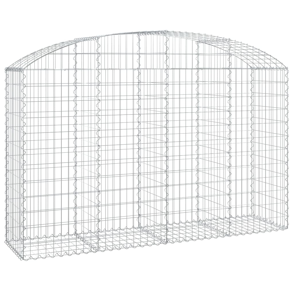 Vidaxl Schanskorf Gewölbe 200x50x120 140 cm verzinktes Eisen