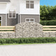 Vidaxl Schanskorf Gewölbe 200x50x120 140 cm verzinktes Eisen