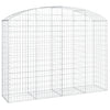 Vidaxl Schanskorf Gewölbe 200x50x140 160 cm verzinktes Eisen