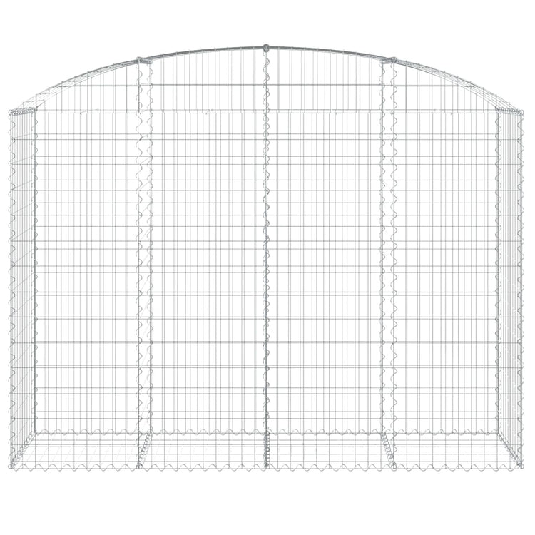 Vidaxl Schanskorf Gewölbe 200x50x140 160 cm verzinktes Eisen