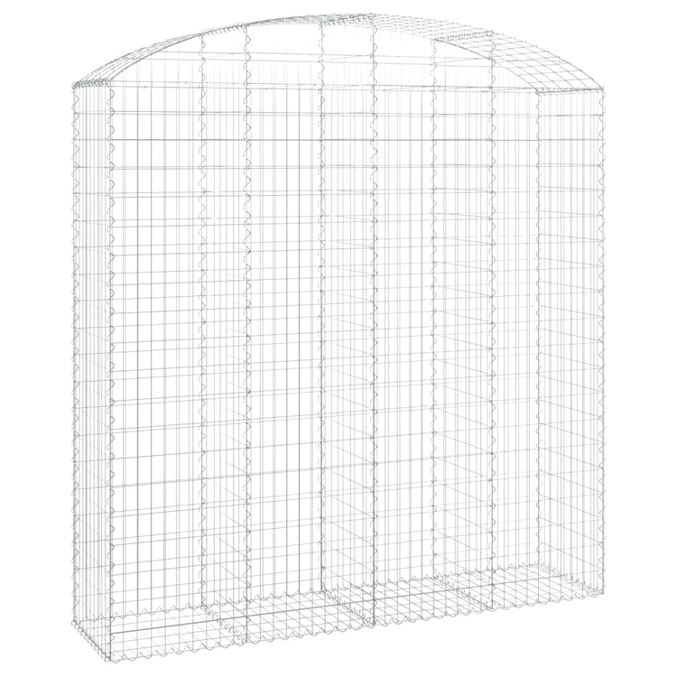 Vidaxl Schanskorf Gewölbe 200x50x200 220 cm verzinktes Eisen