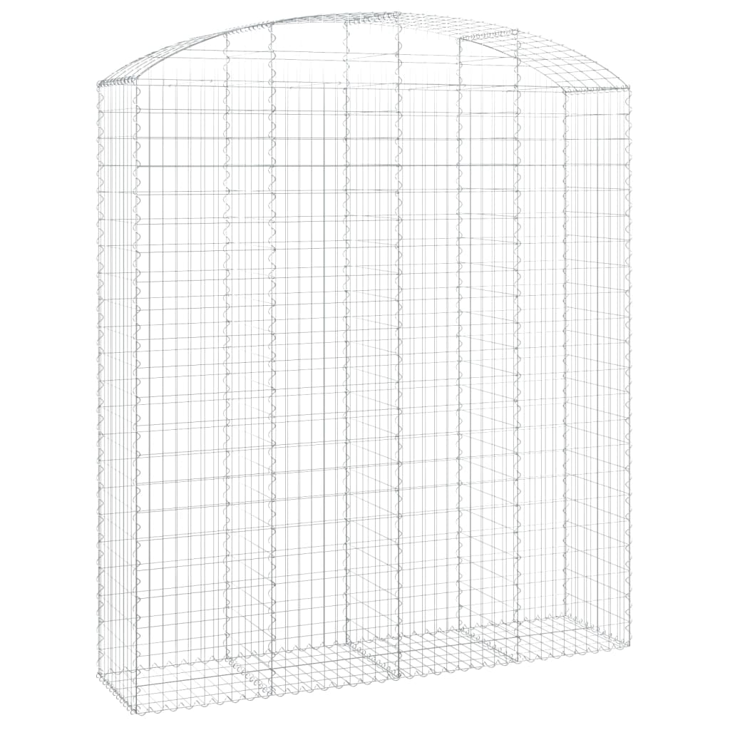 Vidaxl Schanskorf Gewölbe 200x50x220 240 cm verzinktes Eisen