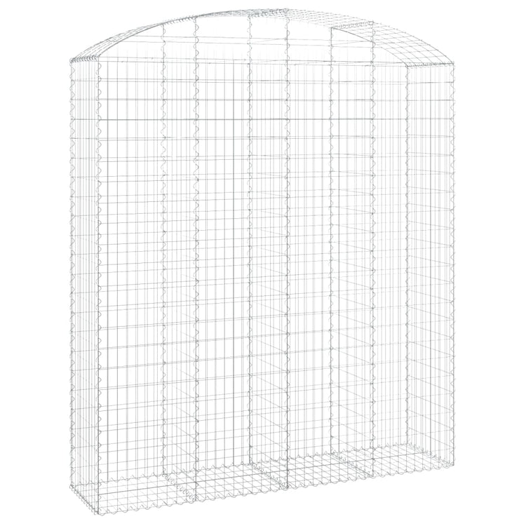 Vidaxl Schanskorf Gewölbe 200x50x220 240 cm verzinktes Eisen