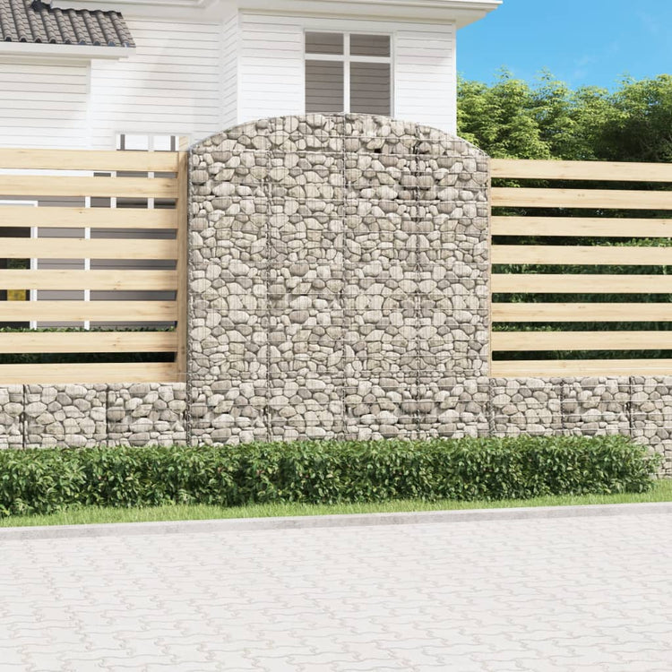 Vidaxl Schanskorf Gewölbe 200x50x220 240 cm verzinktes Eisen