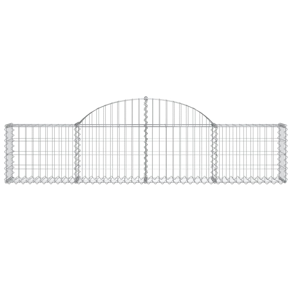 Vidaxl Schanskorf Gewölbe 200x30x40 60 cm verzinktes Eisen