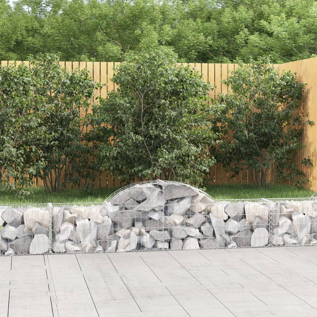 Vidaxl Schanskorf Gewölbe 200x30x40 60 cm verzinktes Eisen